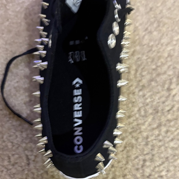 NWOB Converse Chuck Taylor Studded Sneakers Sz 11 & 5.5 Spikes Black Women's - Picture 3 of 7